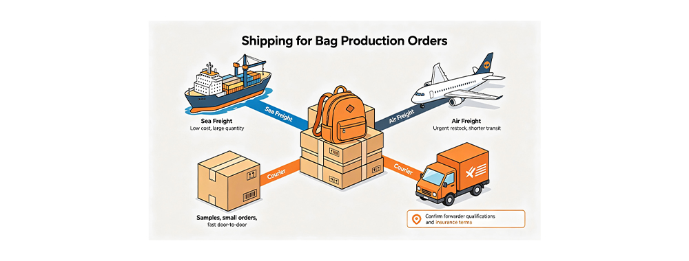  Sea freight, air freight, and express delivery