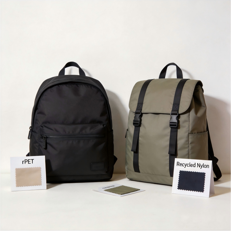 RPET vs Recycled Nylon Backpacks