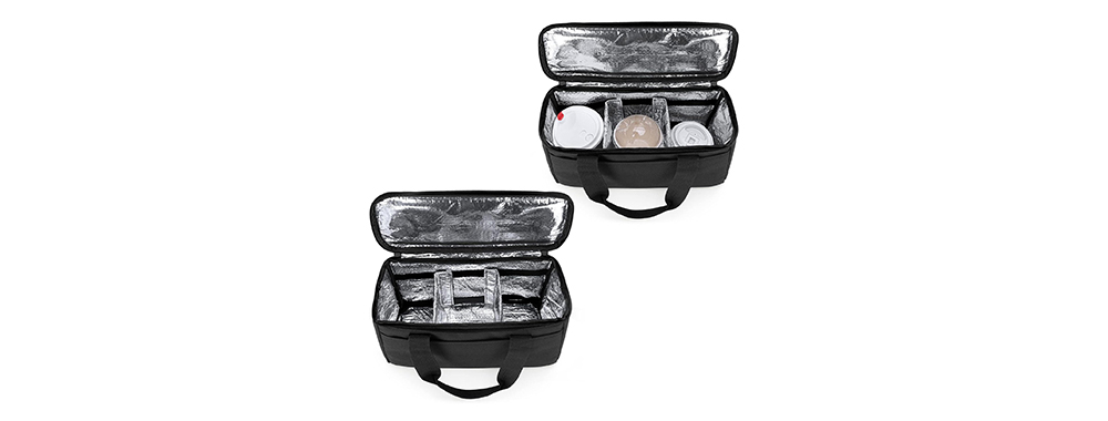 Picture display of lunch bag lined with aluminum foil and pearl cotton (EPE)