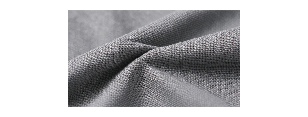 Macro close-up of Oxford fabric showing basket weave structure