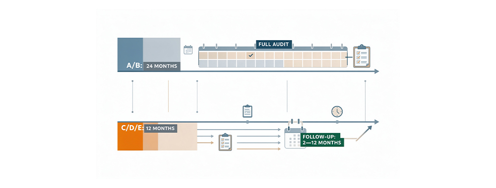 BSCI rating validity and audit cycle timeline